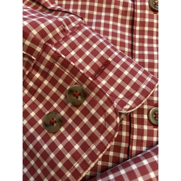 Cabelas Outifitter Series Red 3XL Tall Red Flannel, Small Defect on Left Wrist - Picture 4 of 6